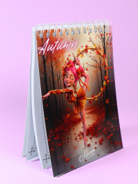 Блокнот гімнастки А6 Seasons Autumn, обруч