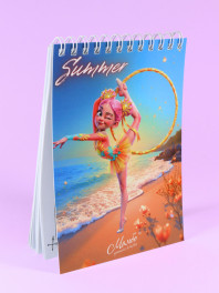Блокнот гімнастки А6 Seasons Summer, обруч