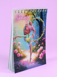 Блокнот гімнастки А6 Seasons Spring, обруч