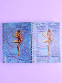 Блокнот гімнастки Tuloni Hoop col. Blue (04)
