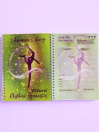 Блокнот гімнастки Tuloni Clubs, col. Yellow (08)