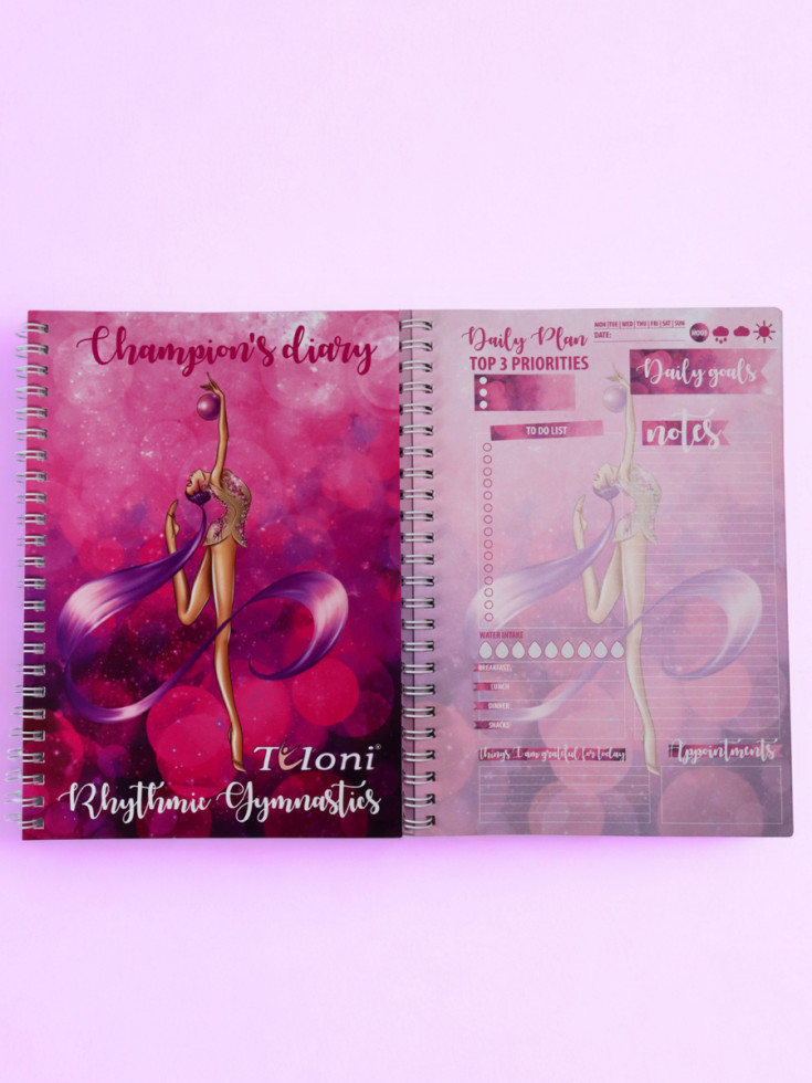 Блокнот гімнастки Tuloni Ball, col. Purple (06)