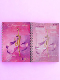 Блокнот гімнастки Tuloni Ball, col. Pink (01)