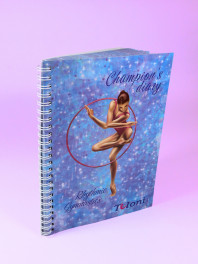 Блокнот гімнастки Tuloni Hoop col. Blue (04)