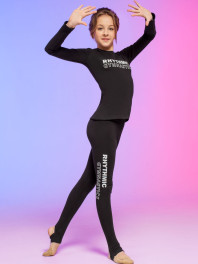 Футболка ДР Rhythmic Gymnastics, біла, утеплена