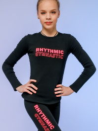 Футболка ДР Rhythmic Gymnastics, рожева, утеплена