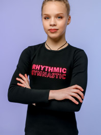 Футболка ДР Rhythmic Gymnastics, рожева, утеплена