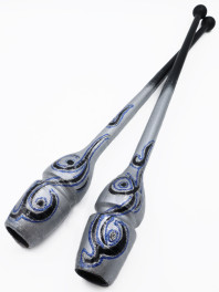 Булави Pastorelli 00028 Aero motiv Black x Silver 45 см