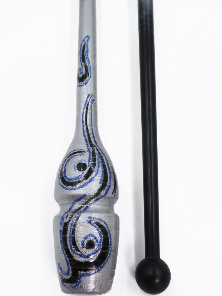 Булави Pastorelli 00028 Aero motiv Black x Silver 45 см