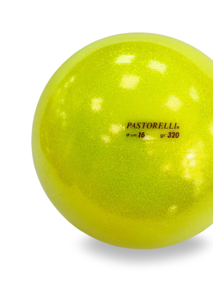 М'яч Pastorelli Glitter (2198) Giallo 16 см