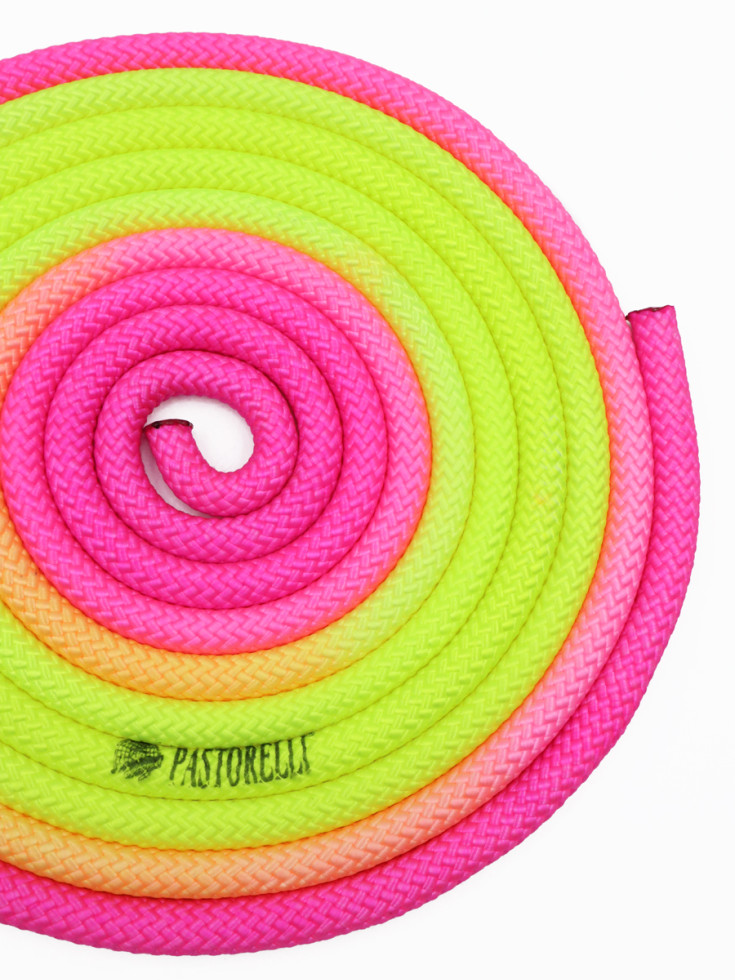 Скакалка Pastorelli New Orleans (4904) Rosa Fluo x Giallo Fluo
