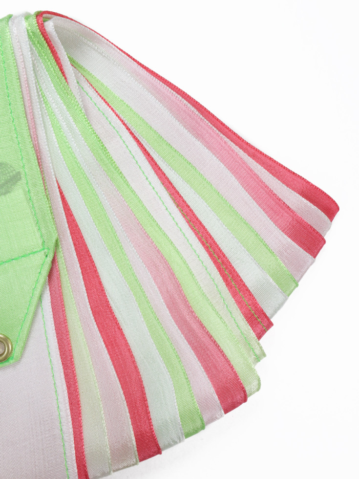 Стрічка Sasaki М-71HG Lime Green x White x Fresh Pink (LYMGxWxFRP)