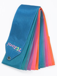 Стрічка Tuloni GR1237 (LtBlxPxO) LtBlue-Pink-Orange