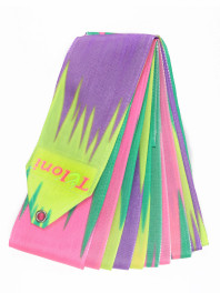 Стрічка Tuloni ZG1187 (GxPxYxPP) Gr-Pink-Yellow-PP