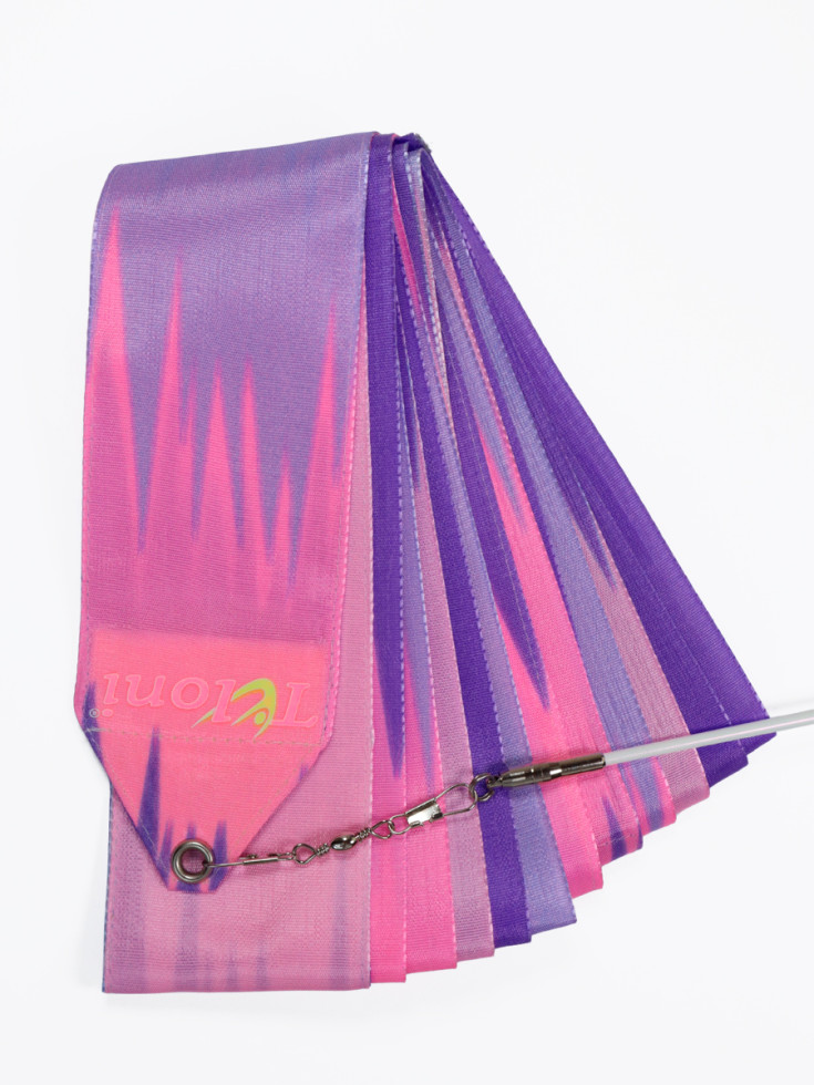Стрічка Tuloni ZG1298 (LDxLtPxPxLTLD) Lavander-LtPinp-Pink-Lilac
