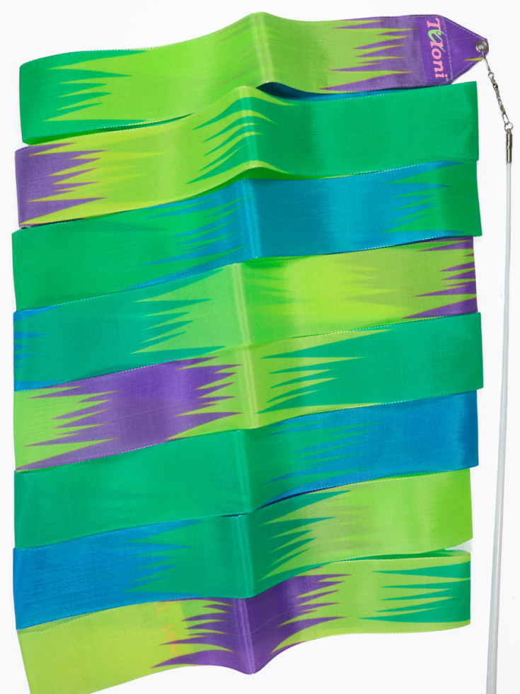 Стрічка Tuloni ZG1303 (YxPPxGxLIBU) Yellow-Purple-Green-LtBlue