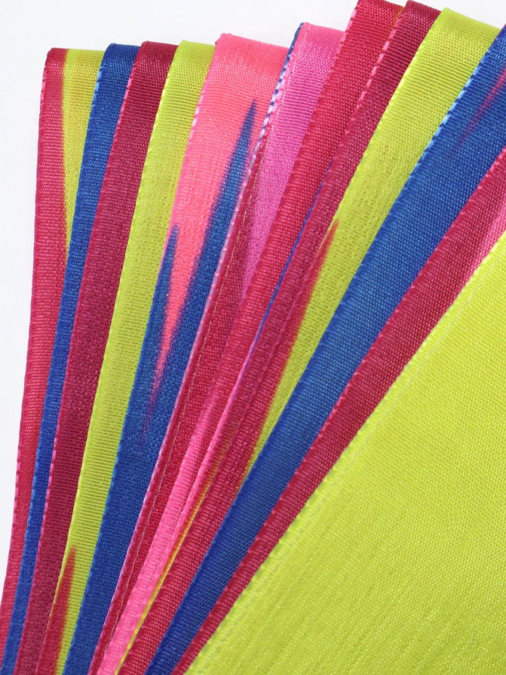 Стрічка Tuloni ZG1306 (RSxYxPxBU) Raspberry-Yellow-Pink-Blue