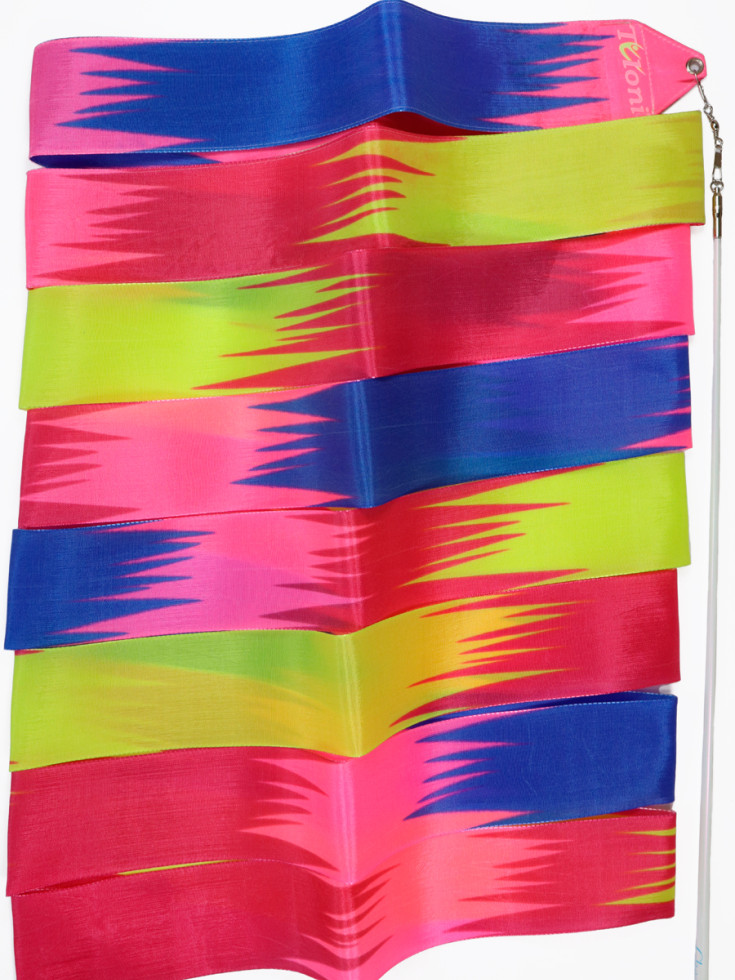 Стрічка Tuloni ZG1306 (RSxYxPxBU) Raspberry-Yellow-Pink-Blue