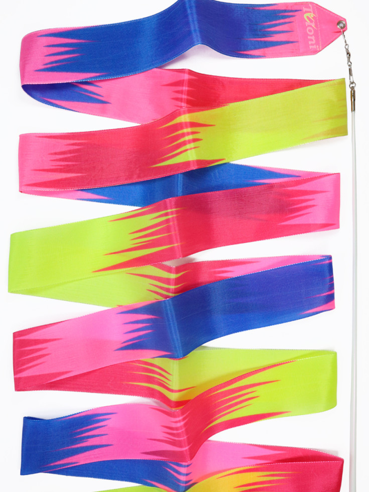 Стрічка Tuloni ZG1306 (RSxYxPxBU) Raspberry-Yellow-Pink-Blue